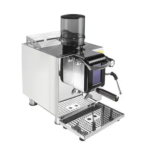 20 Bar Commercial 2 Group Boiler Espresso Coffee Machine With Milk Brew Frother For Cafe Barista Latte Cappuccino