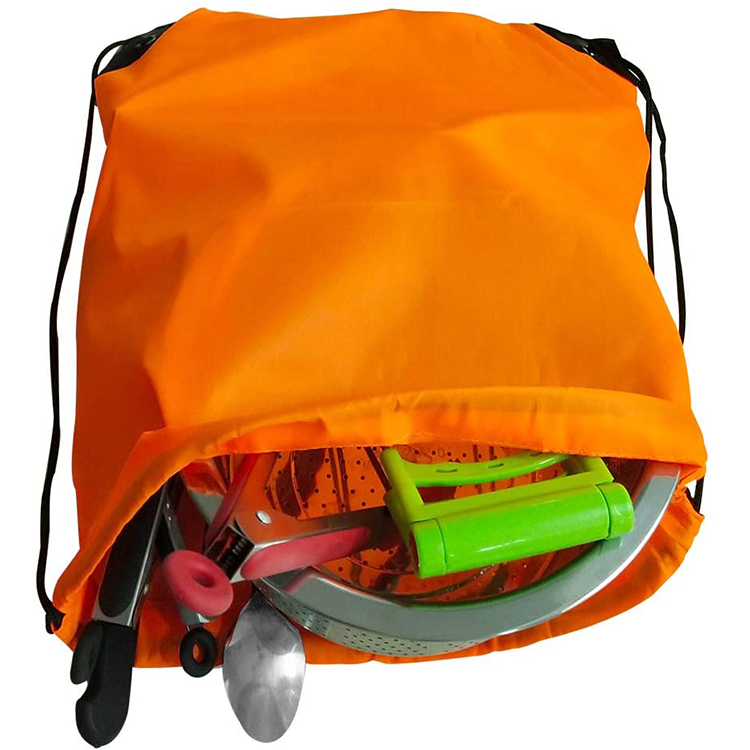 High quality custom printed sport drawstring gym bag with logo