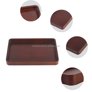 Piring Sajian Persegi Panjang Modern dari Kayu Akasia Ramah Lingkungan Tahan Lama Warna Walnut, Papan Charcuterie Serbaguna - Product Image 2