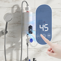 2025 nouveauté chauffe-eau instantané intelligent 5.5kw chaudière électrique eau chaude sans réservoir geysers instantanés intérieur hôtel douche