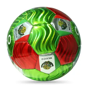 Professionele Aangepaste Logo Mexico Voetbal Kleine Size #5 Kinderen Ballen Veilig Voorraad Voetbal Bal Speelgoed Pvc Voetbal Voor kids