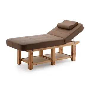 Cama de masaje para salón de Spa, silla de masaje Facial, muebles de salón, mesa de masaje comercial