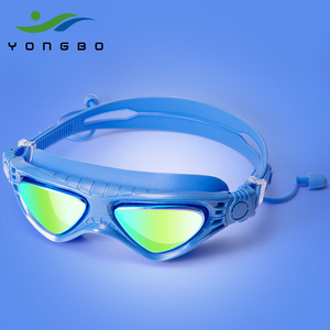 Swimming Goggles For Children <b>Large</b> <b>Frame</b> Anti Fog Waterproof PC Lens Blue Color - Product Image 2