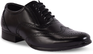Chaussures en cuir véritable noires pour hommes, style décontracté et formel, coupe régulière, confortables, pour le travail et la vie quotidienne - Product Image 4