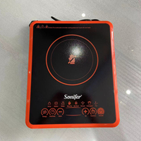 Plaque de cuisson à induction électrique Sonifer SF-3047, vente en gros, bon marché, pour la maison, 220V, 1400W, 8 programmes, capteur tactile