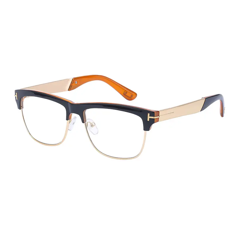 2022 Fashion senior retro glass lens glasses Luxury brand design anti blue light optical eyeglasses frames