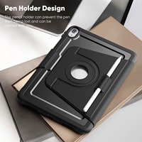 Casing Kulit PU Magnetik dengan Penyangga Putar 360 Derajat yang Dapat Disesuaikan untuk Apple iPad 10th 10.9 Inch dan iPad 11 A16 2025