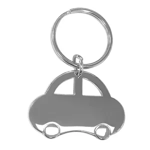 Quà Tặng khuyến mại Tùy chỉnh logo dập nổi khắc laser xe Keychain Keyring PU da Keychain kim loại da Keychain