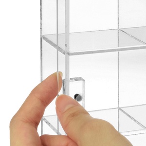 Wholesale YAGELI Brand Wall-Mounted Acrylic Collection 25 Compartments Miniature <b>Display</b> <b>Case</b> Magnets Door Customizable - Product Image 5