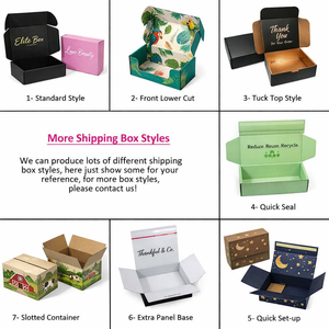 Boîte d'expédition pour vernis à ongles, boîte en carton ondulé personnalisée, boîte d'expédition standard à fermeture automatique, logo personnalisé, vente en gros personnalisée - Product Image 4