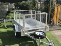 Remorque utilitaire de haute qualité et robuste, remorque de camping galvanisée à chaud avec remorquage de bateau, remorque à caisse à essieu simple