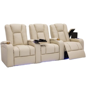 JKY meubles en cuir inclinable électrique canapé puissance sectionnel Home cinéma film cinéma Table planche porte-gobelet salon hôtel - Product Image 2