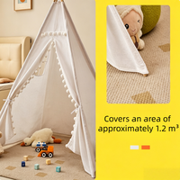 Tente Tipi pour Enfants, Tentes de Jeu pour Filles et Garçons, Tente de Pyjama Party avec Pompons