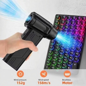 Souffleur d'air portable turbo personnalisé 110000 tr/min, moteur sans balais rechargeable 5000 mAh, haute vitesse, pour usage extérieur, hôtelier et automobile - Product Image 2