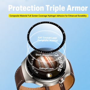 Película Protectora 3D Curva de Cobertura Total con Bisel, Compatible con <span class=keywords><strong>Huawei</strong></span> <span class=keywords><strong>Watch</strong></span> 4 Pro, Protector de Pantalla de Hidrogel - Product Image 4
