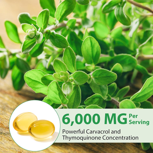 300 Capsule Softgel di Olio di Semi Neri e Origano, Formulazione 2:1, Antiossidante, Supporto per la Salute Immunitaria e Digestiva, Integratore Erboristico 6000mg - Product Image 2