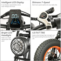 Vélo électrique personnalisable en alliage d'aluminium, double batterie, moteur brushless, vitesse maximale 35 mph, 350W, pour la montagne
