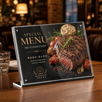 Support d'affichage magnétique en acrylique transparent personnalisé, porte-étiquette de prix, porte-carte de visite en lucite pour bureau, magasin, restaurant