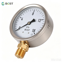 BCST YFT-110 Stainless Steel Analog Pressure Gauge 0.1~100Mpa Measurement Range