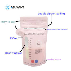 Bolsas <span class=keywords><strong>de</strong></span> almacenamiento <span class=keywords><strong>de</strong></span> leche materna desechables con sello <span class=keywords><strong>de</strong></span> cremallera doble libre <span class=keywords><strong>de</strong></span> BPA para almacenar y congelar leche materna - Product Image 4