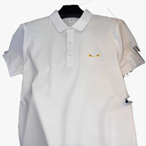 Polo Homme Luxe Minimaliste Haut de Gamme Tendance Marque Personnalisable Motif Strass Col Revers Manches Courtes T-shirt Sous-vêtement - Product Image 6