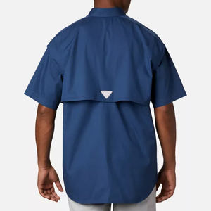 Baixo Moq Peixe Poliéster Puerto Rico Lite Peso Rashguard Com Alta Vis Hoodie Personalizado Com Botão Do Logotipo Down Camisa De Pesca - Product Image 2