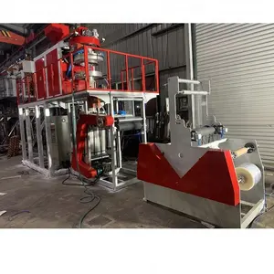 New CE Certified PP Blow Film Blowing Machine with Rotary Die Head and Double-Winder Features Reliable Motor Gearbox Engine
