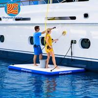 Plateforme gonflable en PVC Dropstitch pour quai de bateau, plateforme flottante de loisirs pour jet ski, plateformes de travail pour bateaux et yachts