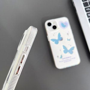 Cover per telefono cellulare gradiente stile coreano per <span class=keywords><strong>iPhone</strong></span> 11 12 13 14 Pro con Logo - Product Image 3