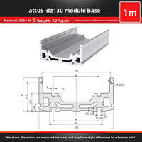 Système d'équipement linéaire automatisé CNC avec rail coulissant modulaire semi-fermé entièrement enveloppé en profilé aluminium 6063 de 130 mm de large