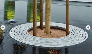 आउटडोर उपयोग के लिए डार्क ग्रे पेंटिंग राउंड वॉकवे पेड़ की सुरक्षा कवर प्लेट - Product Image 3