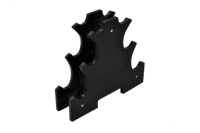Ensemble de 6 haltères triangulaires durables avec support Équipement de fitness à usage domestique-Haltères d'exercice