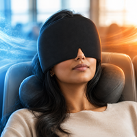 Gorro de Gel Frío para Alivio de la Migraña, Terapia de Frío, Alivio del Dolor de Cabeza, Gorro de Hielo Suave para la Tensión, Ojos Hinchados, Migraña
