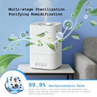 Purificateur d'air pour salon avec brume d'ozone, humidification et purification 2-en-1 avec générateur d'ozone