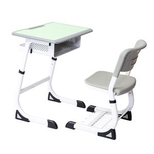 Tables et chaises colorées pour centre de tutorat pré<span class=keywords><strong>scolaire</strong></span>, plateau vert clair avec surface facile à nettoyer et tiroirs - Product Image 5