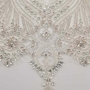 ผ้าปะติดคริสตัลสีส้มประดับพลอยเทียมชุดแต่งงานหรูหรา - Product Image 3