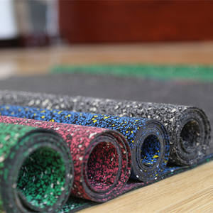 Aji الطبيعية عالية الكثافة حصيرة معدات رمادي رياضة التعشيق بلاط للأماكن المكشوفة ارضيات داخلية المطاط الأرضيات لفات - Product Image 2