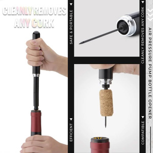 Phong Cách Mới Áp Suất Không Khí Rượu Vang Mở Nhỏ Đầy Màu Sắc Máy Bơm Không Khí Rượu Vang Mở Bút Hình Dạng Pin Nút Chai Remover Khí Nén Corkscrew - Product Image 3
