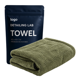 Serviette de séchage pour voiture en microfibre OEM Twist Loop 600-2200GSM, serviette de detailing automobile premium, mélange 70/30 & 80/20 - Product Image 6