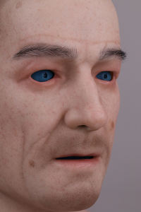 Suministro directo de fábrica, máscara de cabeza realista, máscara humana de silicona, fiesta de disfraces, Cosplay, travestismo, cara completa, máscara de hombre <span class=keywords><strong>mayor</strong></span> - Product Image 5