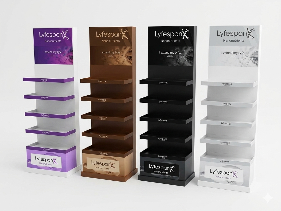 Apache Custom Multi Material Cosmetics Display Rack for Luxury Beauty Boutiques, Skincare Clinics and Department Store Counters — view 6