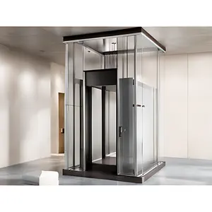 豪坤液压1/2/3层乘客电梯无轴电梯无坑电梯家用个人电梯