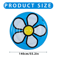 Matelas flottant gonflable pour piscine, bateau gonflable, tapis de bain, fleur blanche pour décorations de piscine pour mariage, anniversaire, enterrement de vie de jeune homme