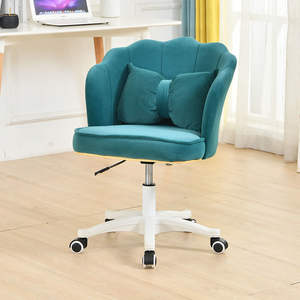 كرسي بتلات منجد على الطراز الشعبي كرسي مكياج متعدد الألوان مع بكرات أثاث غرفة معيشة عالي الجودة - Product Image 4