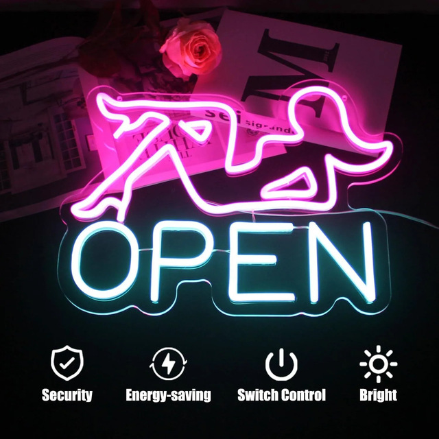 LED Neon Light Acrylic Figure Signage Custom Logo Neon Sign for Bar Decorations 3D Electronic Signs