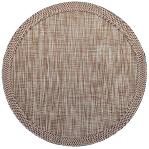Manteles Individuales Redondos Tipo Lino con Borde Cosido - Manteles Antideslizantes para Comedor al por Mayor - Product Image 2