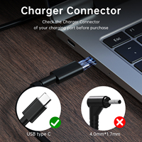 Cargador de Computadora Portátil Tipo C de 165W Personalizado, 5.89A 28V AC/DC, Adaptador de Corriente para Laptop USB C, para Dell XPS, Lenovo, Asus