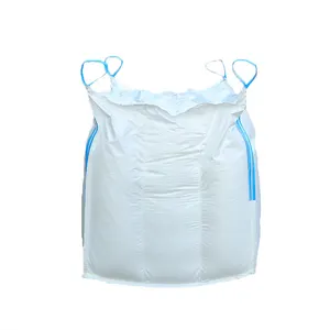 PP super sac raphia fibc grande jumbo en vrac sac d'emballage sac ferraille 1 tonne pour bois de chauffage