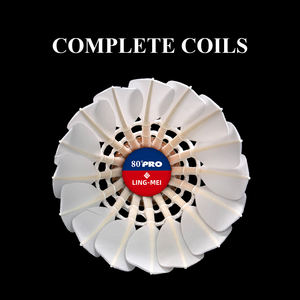 ลูกขนไก่แบดมินตัน <span class=keywords><strong>LING</strong></span>-<span class=keywords><strong>MEI</strong></span> 80 BWF (12 ลูก) ขนห่านแท้ ยี่ห้อ <span class=keywords><strong>LING</strong></span> <span class=keywords><strong>MEI</strong></span> 80 LINGMEI จากประเทศจีน สำหรับการแข่งขันระดับนานาชาติ - Product Image 6