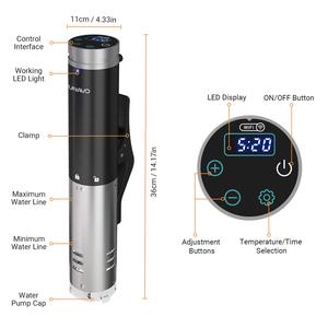 Sous Vide <strong>Cooker</strong> Portable Electric <strong>Slow</strong> <strong>Cooker</strong> 1200W Immersion Circulator Accurate Temperature <strong>Time</strong> Control Brushless Motor - Product Image 4